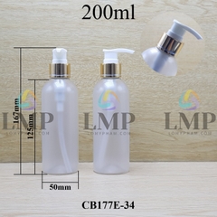 Chai 24g vai tròn vòi van xi 1 viền 200ml