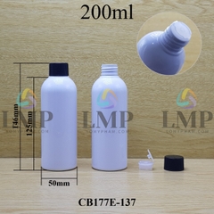 Chai 24g vai tròn nắp vặn sọc 200ml