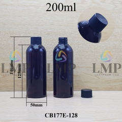 Chai 24g vai tròn nắp vặn sọc 200ml