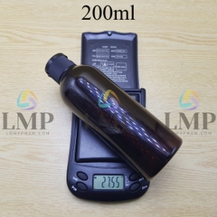 Chai 24g vai tròn nắp bật sọc 200ml