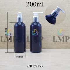 Chai 24g vai tròn vòi van xi KO viền 200ml