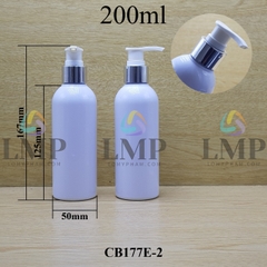 Chai 24g vai tròn vòi van xi KO viền 200ml