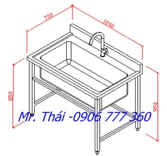 Chậu Rửa Đơn 1200mm