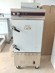 JINYUE - Tủ Nấu Cơm 2 Chức Năng 8 Khay (Điện+Gas)(Có đồng hồ)