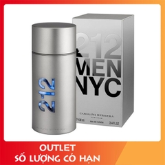 Nước Hoa Nam Carolina Herrera 212 Men NYC EDT 100ml – OL229. Tinh Tế, Quyến Rũ & Huyền Bí