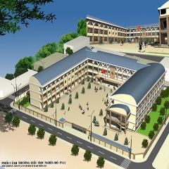 Mô hình Trường Tiểu học 3D