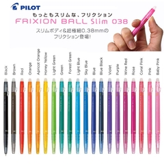 BÚT BI XÓA PILOT FRIXION BALL NGÒI 0.38MM