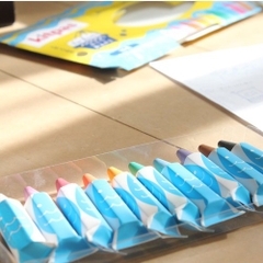 BỘ 10 MÀU BÚT SÁP NIHON RIKAGAKU KITPAS RICE BRAN WAX BATH CRAYONS FB-10C