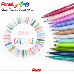 BÚT PENTEL FUDE TOUCH BRUSH SIGN PEN - NEW COLORS