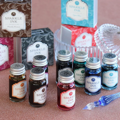 Mực viết Teranishi Guitar Sparkle-ink - Rubby Pink  12ml