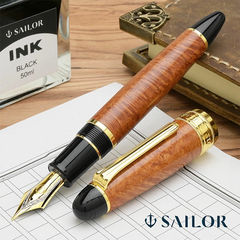 THE KING OF PENS BRIER FOUNTAIN PEN 21K 10-7153
