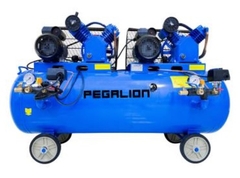 MÁY NÉN KHÍ DÂY ĐAI PEGALION 2 ĐẦU NÉN, 2 MOTO TM-V-0.25/12.5x2-230L