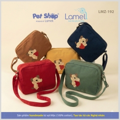 Túi Đeo Chéo Mini Cún Ôm Trái Tim