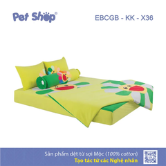 Bộ chăn ga gối (bọc) Hoa Kiki Kaikai (1.6*2m)