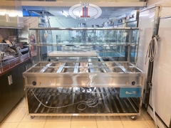 Tủ hâm nóng thức ăn 14 khay 2 ngăn