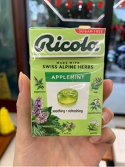 Viên ngậm thảo mộc Ricola Apple Mirt không đường - 40g