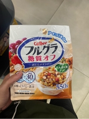 TPBS: Ngũ cốc trái cây Calbee Frugra giảm đường - 550g