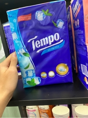 Khăn giấy gói rút đa năng TEMPO - Hương bạc hà (4 gói)