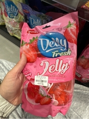 Thạch dừa vị dâu Delly Fresh - 300g