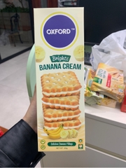 Bánh qui kẹp kem hương chuối Oxford - 125g