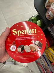 Hộp Socola đen và trắng Nougat Sperlari - 110g (ĐỎ)