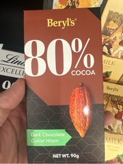 Sô cô la Beryls 108g Dark 80% Cacao