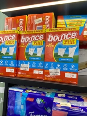 Giấy thơm quần áo ­ Bounce outdoor fresh dryer sheets 400 sheets/Bag. Hàng mới 100%