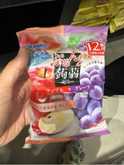 Thạch hương trái cây vị táo & nho Orihiro 240g