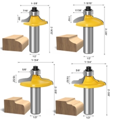 Bộ 4 mũi soi gỗ làm ngăn kéo cửa tủ , cánh cửa lớn , cửa tủ bếp cao cấp