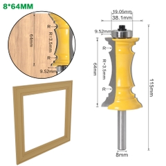 Bộ 2 Mũi soi gỗ, soi ván làm phào chỉ sắc nét cao cấp