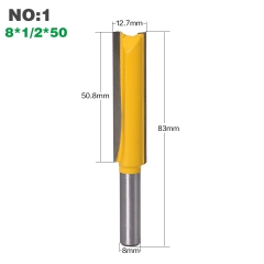 Bộ 3 mũi phay thẳng cốt 8mm
