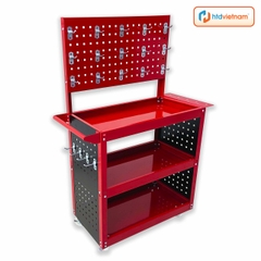 Xe đẩy dụng cụ 3 tầng HTD-10, tặng kèm 20 móc treo
