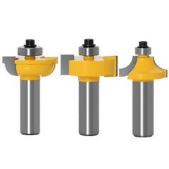 Bộ 3 mũi phay, dao phay gỗ ghép mộng cửa lớn, cửa sổ cốt 12.7MM