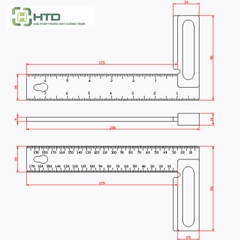 Thước đo góc vuông chất liệu hợp kim nhôm