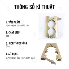 Kẹp Số 8 Cố Định Giàn Giáo