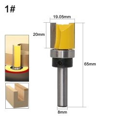 Bộ 4 mũi phay thẳng soi rãnh, bào mép cốt 8mm