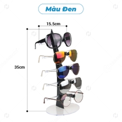 Giá trưng bày kính mắt bằng nhựa 988 - kệ trưng bày kính PVC - 5 tầng