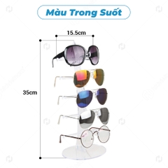 Giá trưng bày kính mắt bằng nhựa 988 - kệ trưng bày kính PVC - 5 tầng