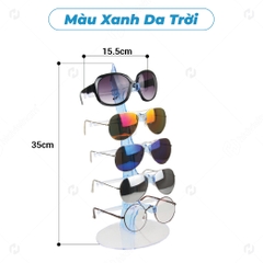 Giá trưng bày kính mắt bằng nhựa 988 - kệ trưng bày kính PVC - 5 tầng