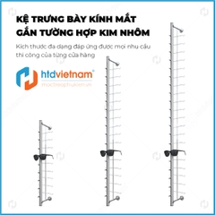 Giá kệ trưng bày mắt kính gắn tường J986, siêu nhẹ cho cửa hàng kinh doanh kính mắt