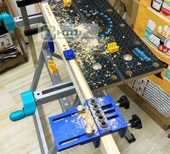 Bộ cữ định vị khoan lỗ chốt trên gỗ - dụng cụ làm mộc