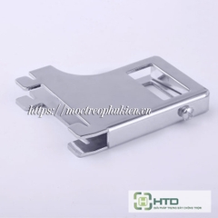 Cốc đỡ thanh hộp inox vuông gài ray đôi