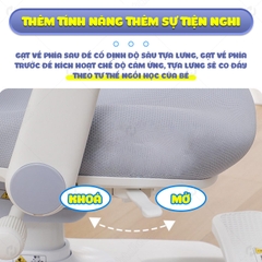 Ghế chống gù tựa lưng lưới HTDkids Q7