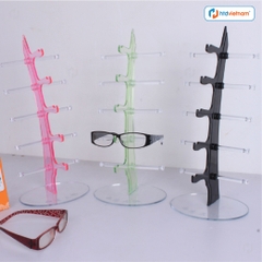 Giá trưng bày kính mắt bằng nhựa 988 - kệ trưng bày kính PVC - 5 tầng