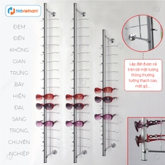 Giá kệ trưng bày mắt kính gắn tường J986, siêu nhẹ cho cửa hàng kinh doanh kính mắt