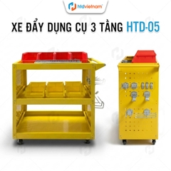 Xe đẩy dụng cụ đồ nghề 3 tầng HTD-05
