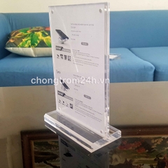 Đế mica kẹp menu A4, A5