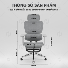 Ghế Công Thái Học HTD-909