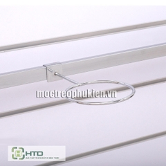 Móc vòng tròn trưng bày bóng dạng cài thanh hộp inox