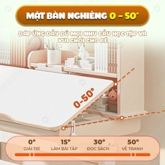 Bàn học tăng giảm chiều cao HTDkids T100